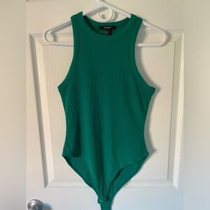 Green forever 21 tank top body suit